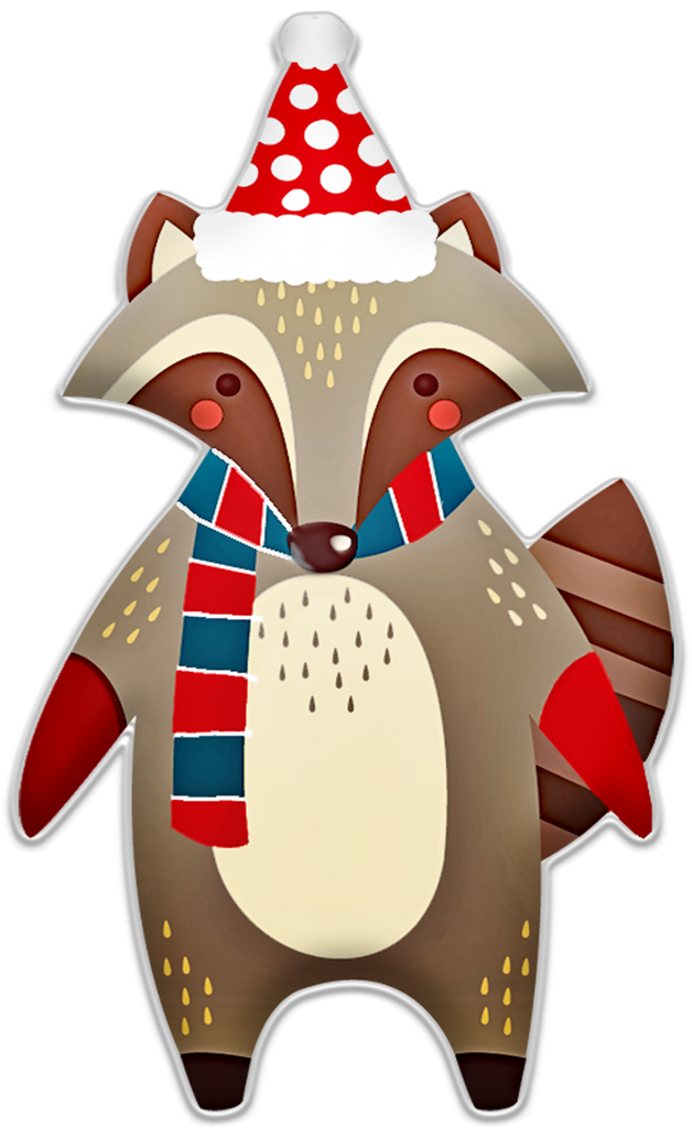 Christmas Raccoon